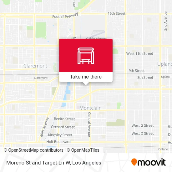 Moreno St and Target Ln W map