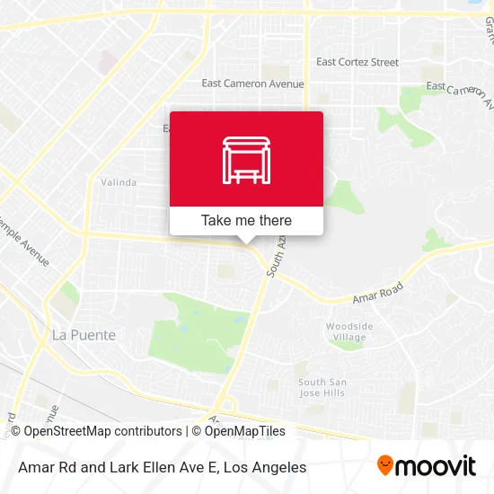 Amar Rd and Lark Ellen Ave E map