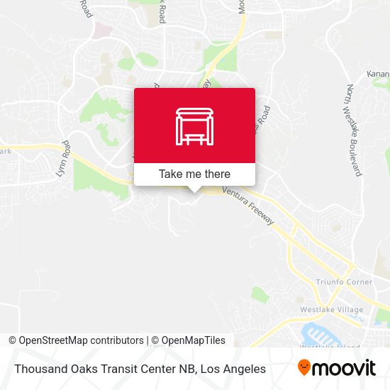 Thousand Oaks Transit Center NB map