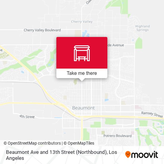 Mapa de Beaumont Ave and 13th Street (Northbound)