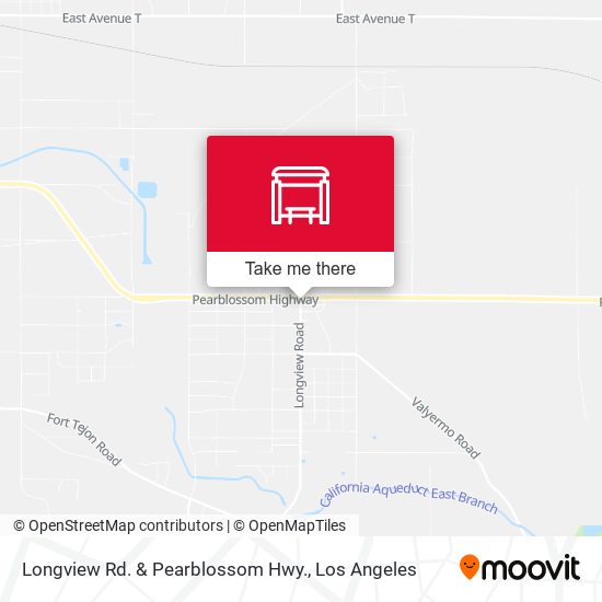 Longview Rd. & Pearblossom Hwy. map