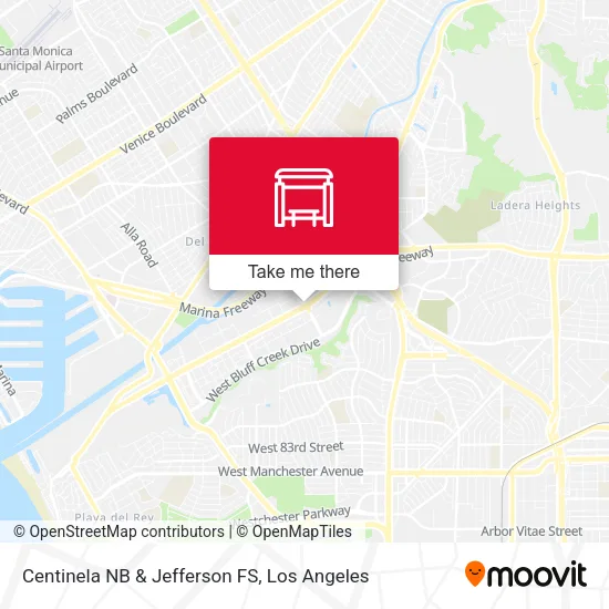 Centinela NB & Jefferson FS map