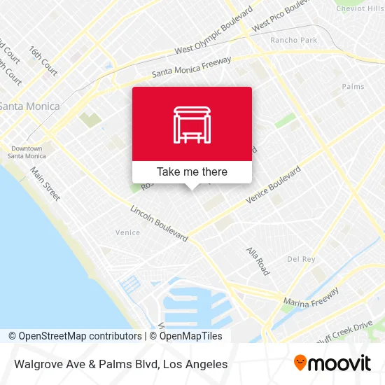 Walgrove Ave & Palms Blvd map