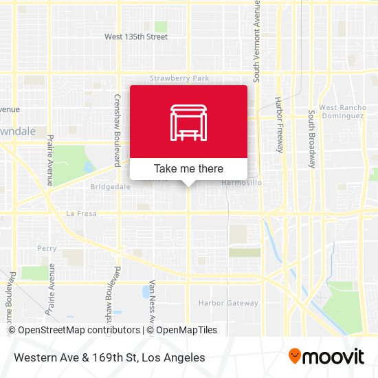 Western Ave & 169th St map