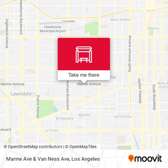 Marine Ave & Van Ness Ave map