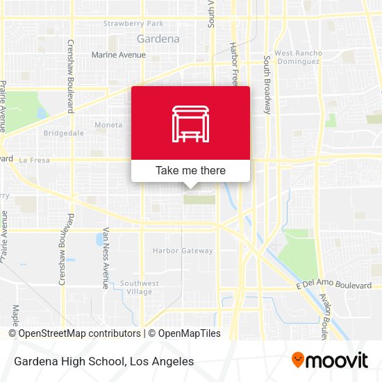 Gardena High School map