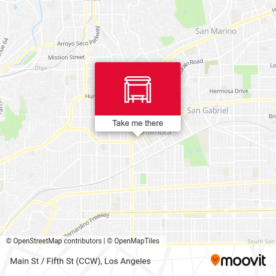 Main St / Fifth St (CCW) map