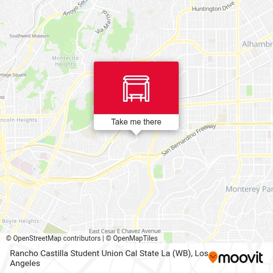 Rancho Castilla Student Union Cal State La (WB) map