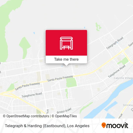Telegraph & Harding (Eastbound) map