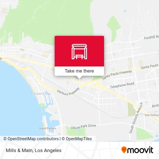Mills & Main map