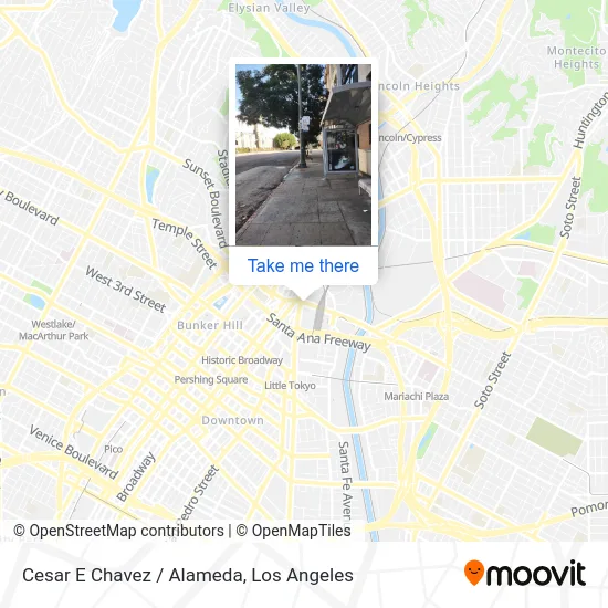 Cesar E Chavez / Alameda map