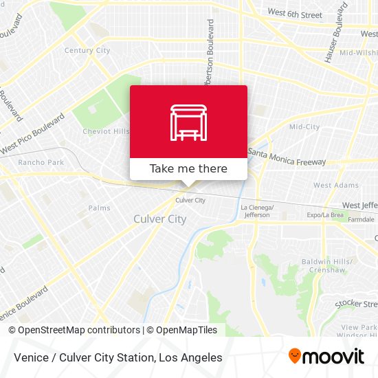 Venice / Culver City Station map