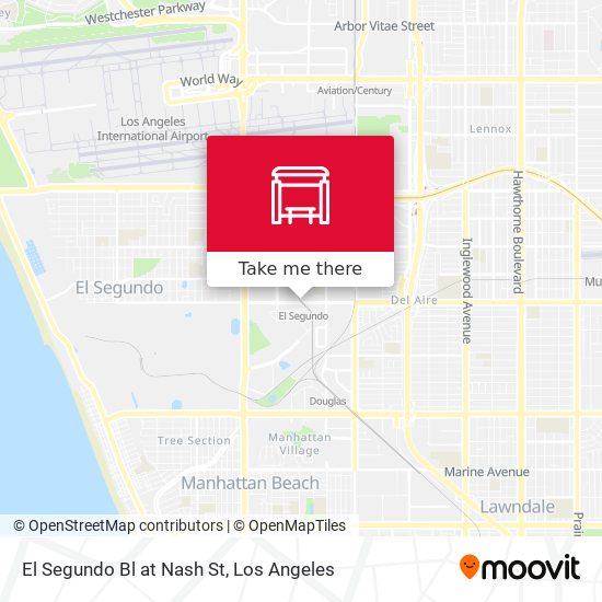 El Segundo Bl at Nash St map