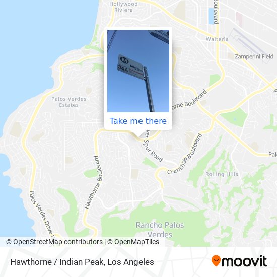 Hawthorne / Indian Peak map