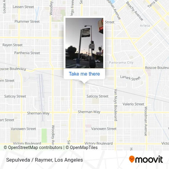 Sepulveda / Raymer map