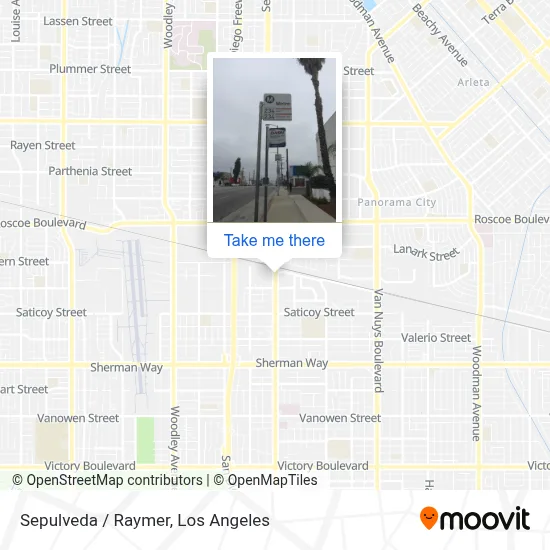 Sepulveda / Raymer map