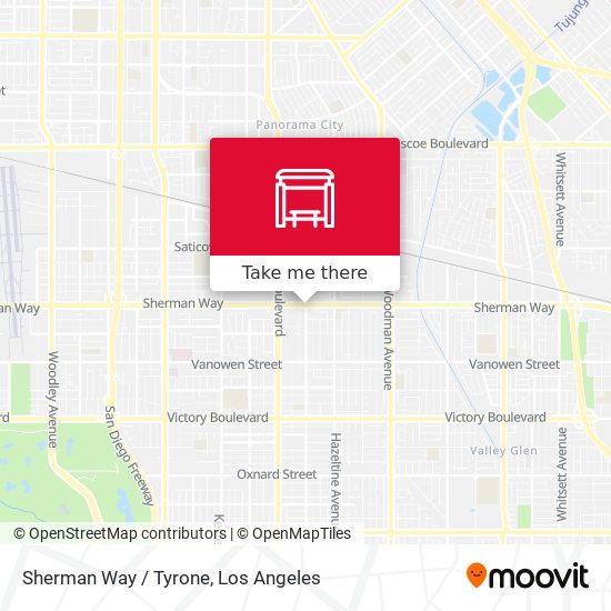 Sherman Way / Tyrone map