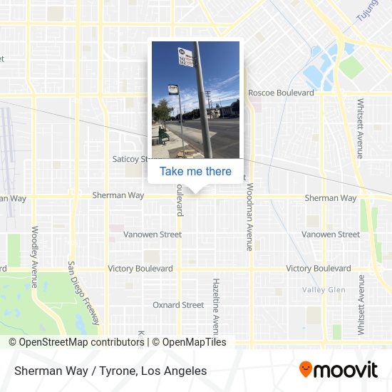 Mapa de Sherman Way / Tyrone