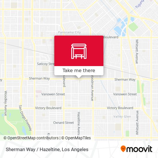 Sherman Way / Hazeltine map