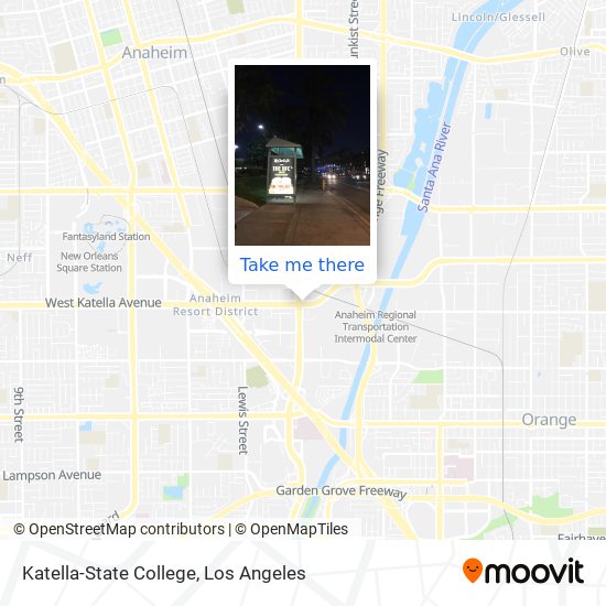 Katella-State College map