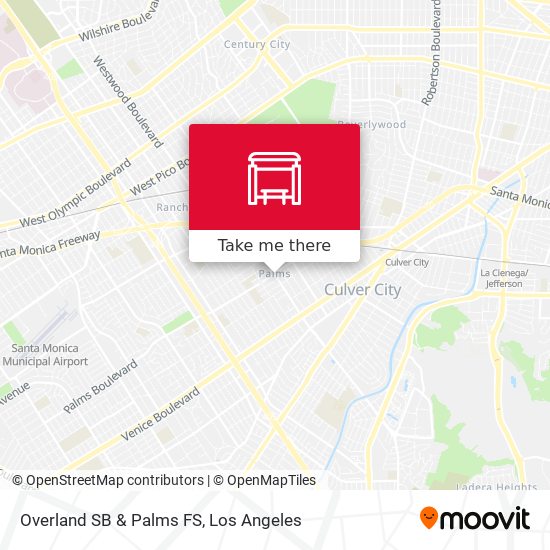 Overland SB & Palms FS map