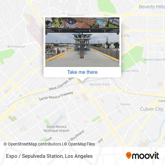 Expo / Sepulveda Station map