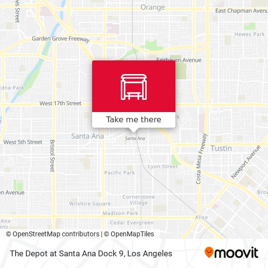 The Depot at Santa Ana Dock 9 map