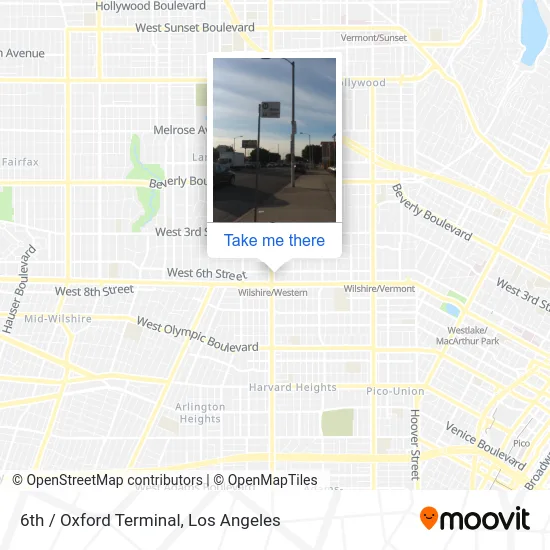 6th / Oxford Terminal map