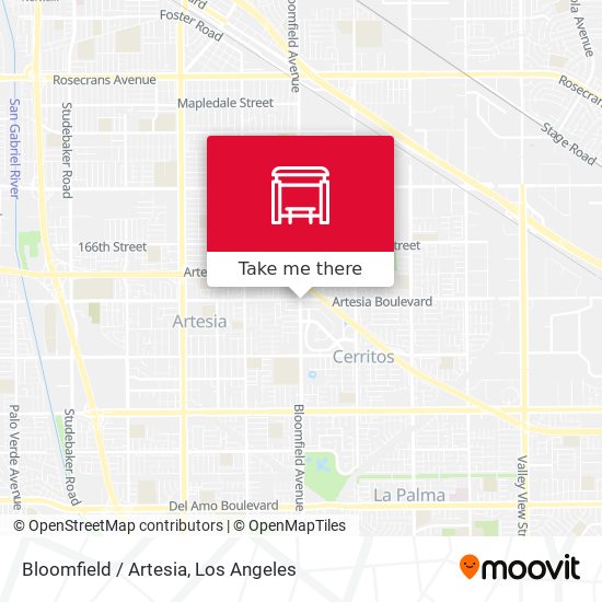 Mapa de Bloomfield / Artesia