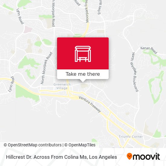 Hillcrest Dr. Across From Colina Ms map