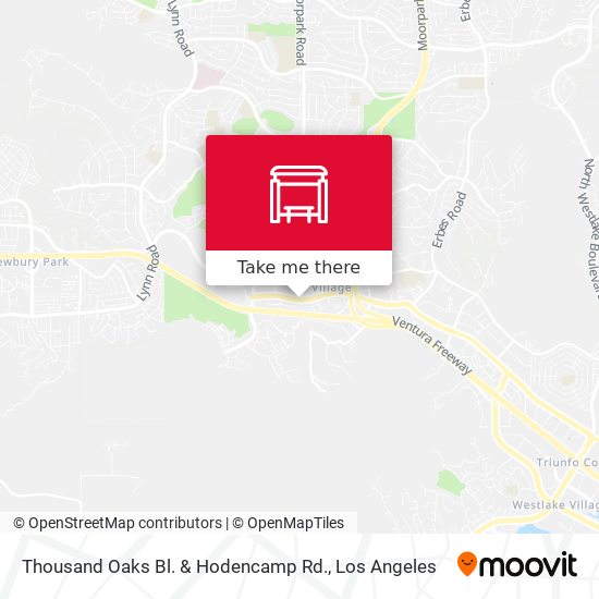 Mapa de Thousand Oaks Bl. & Hodencamp Rd.