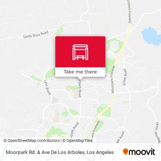 Moorpark Rd. & Ave De Los Arboles map