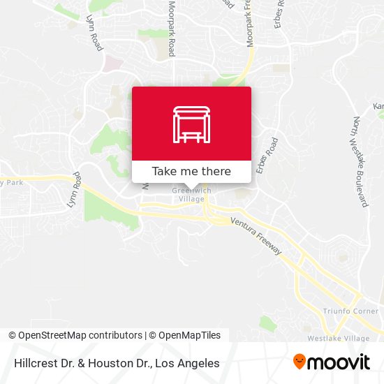 Hillcrest Dr. & Houston Dr. map