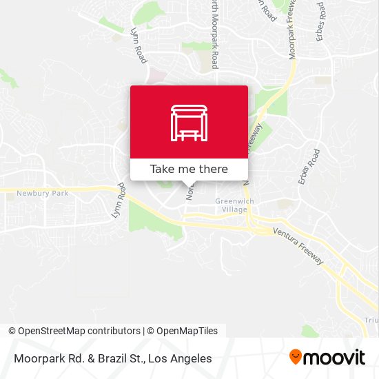 Moorpark Rd. & Brazil St. map