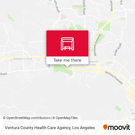 Mapa de Ventura County Health Care Agency