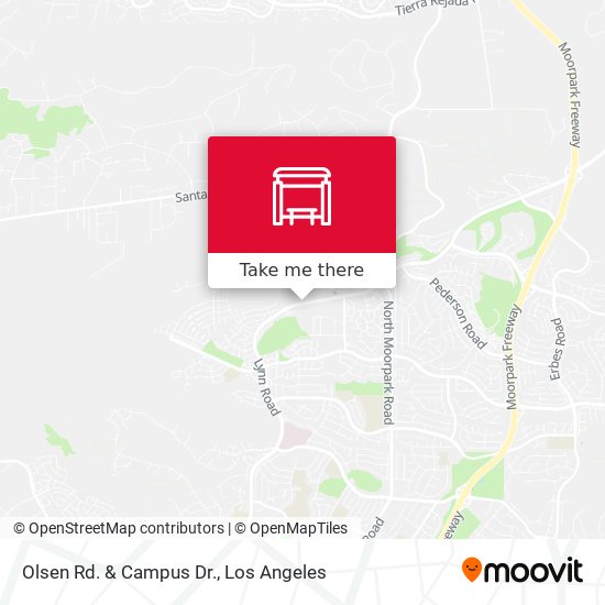 Olsen Rd. & Campus Dr. map