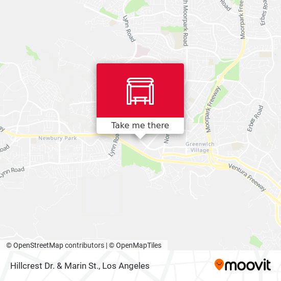 Hillcrest Dr. & Marin St. map