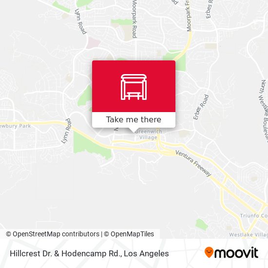 Hillcrest Dr. & Hodencamp Rd. map