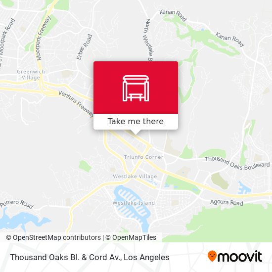 Thousand Oaks Bl. & Cord Av. map