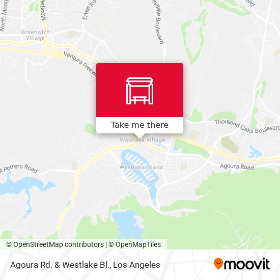 Agoura Rd. & Westlake Bl. map