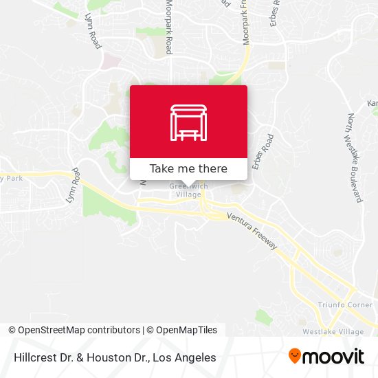 Hillcrest Dr. & Houston Dr. map