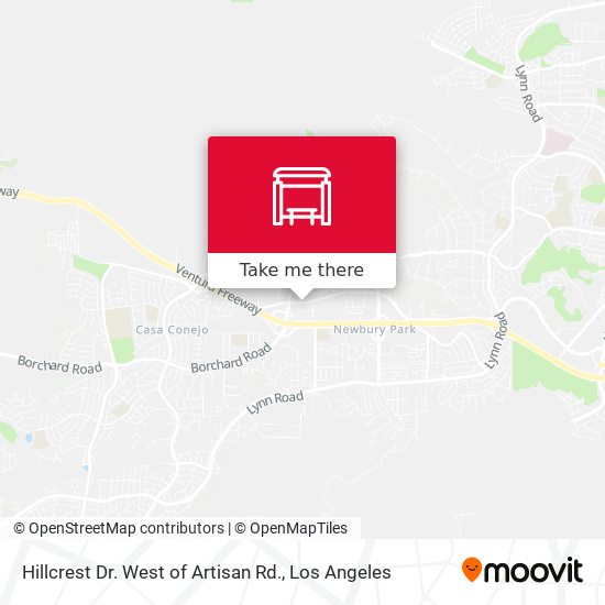 Hillcrest Dr. West of Artisan Rd. map