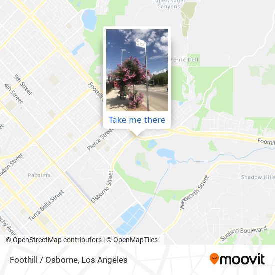 Foothill / Osborne map