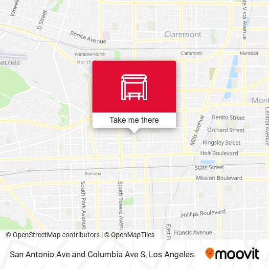 San Antonio Ave and Columbia Ave S map