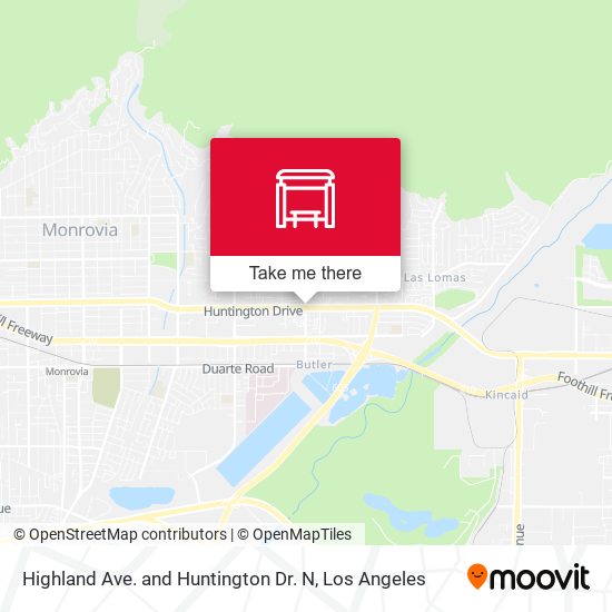 Highland Ave. and Huntington Dr. N map