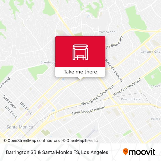 Barrington SB & Santa Monica FS map
