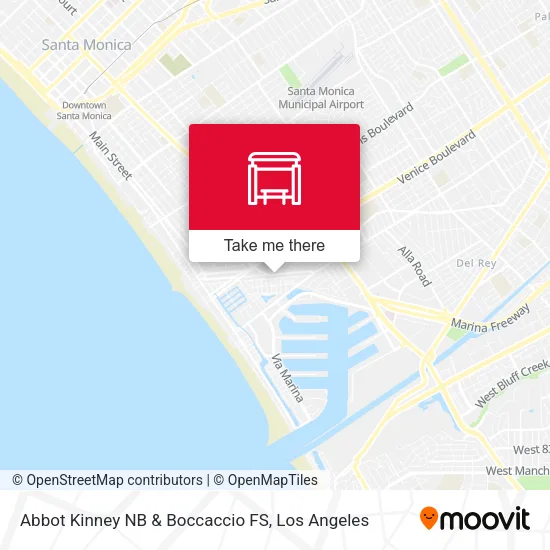 Abbot Kinney NB & Boccaccio FS map