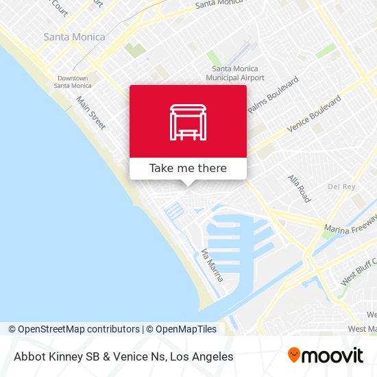 Mapa de Abbot Kinney SB & Venice Ns