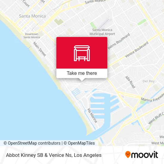 Abbot Kinney SB & Venice Ns map