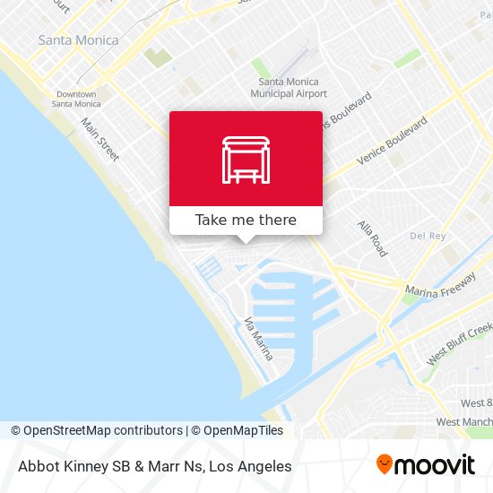 Abbot Kinney SB & Marr Ns map